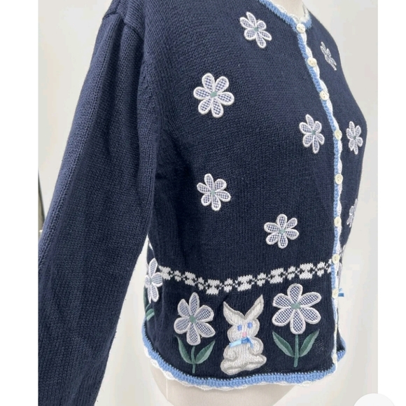 Vintage Christopher & Banks Spring Easter Cardigan - Picture 5 of 8